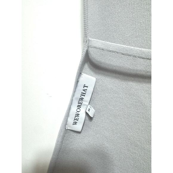 WEWOREWHAT High Neck Backless Tank Top Size XS in Gray Knit Ribbed - Picture 11 of 11